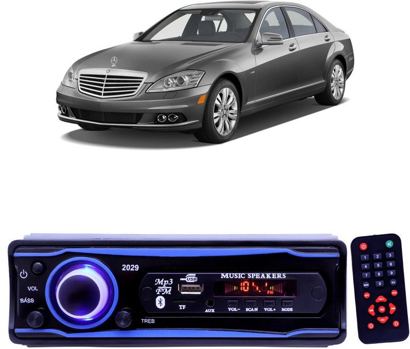 EverLand Blue 2029 USB/AUX/SD/BLUETOOTH/FM/MP3 BOOM MASTER STANDARD- E 412 Car Stereo  (Single Din)
