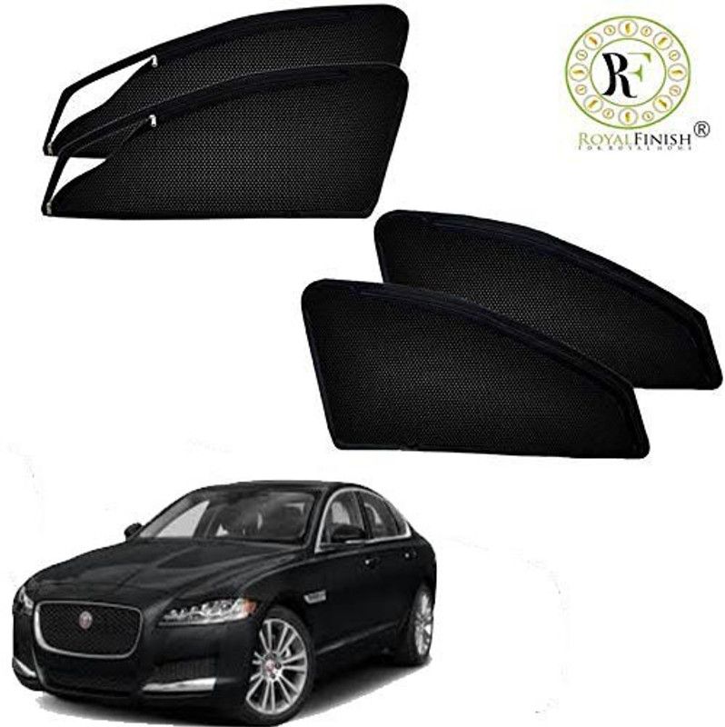 ROYAL FINISH Rear Window, Side Window Sun Shade For Jaguar XF  (Black)