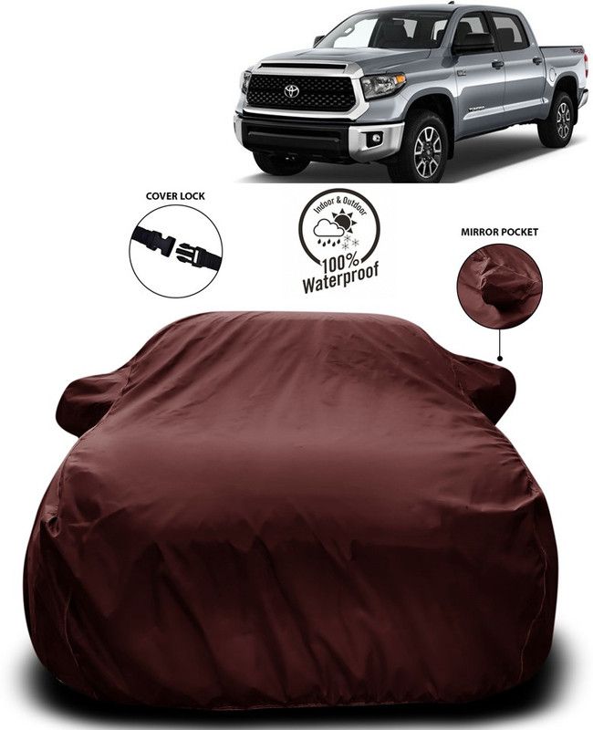 Purpleheart Car Cover For Toyota Tundra (With Mirror Pockets)  (Maroon)