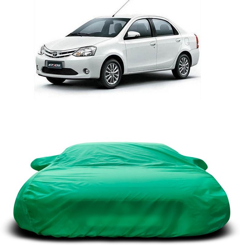 Ascension Car Cover For Toyota Etios (With Mirror Pockets)  (Green)