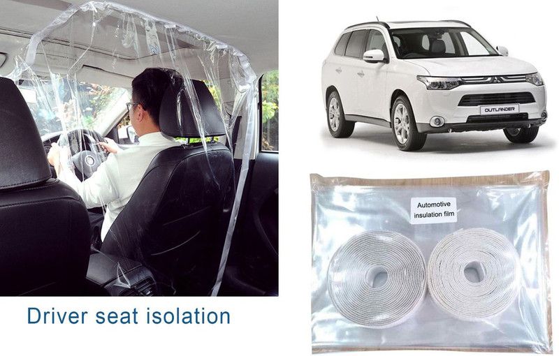 Auto Kite High Quality Isolation Curtain & Protective Transparent PVC Car Safe Protector Driver Side Divider Film Outlander Car Curtain