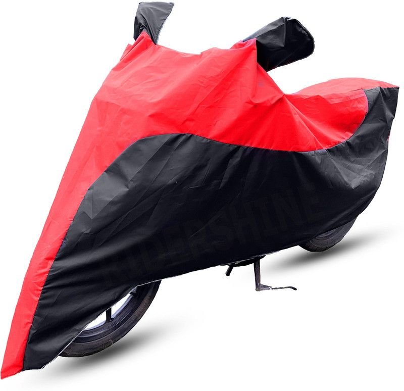 RiderShine Two Wheeler Cover for TVS  (Heavy Duty Super XL, Red, Black)