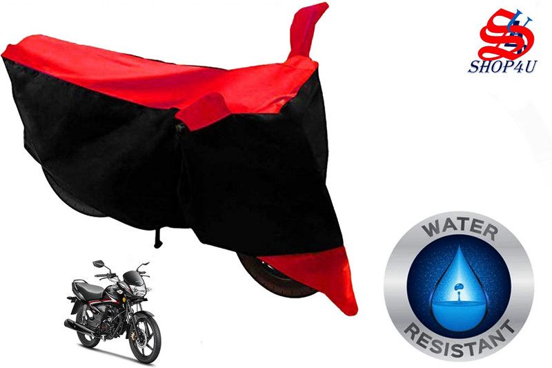 SHOP4U Two Wheeler Cover for Honda  (CB Shine, Red)