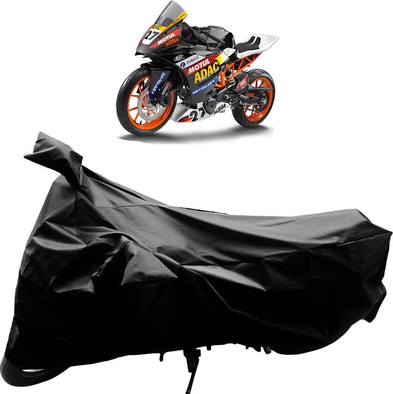 Purpleheart Two Wheeler Cover for KTM  (RC 390, Black)