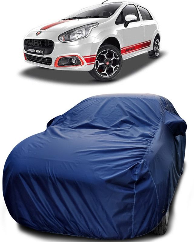 AutoBurn Car Cover For Fiat Abarth Punto (With Mirror Pockets)  (Blue)