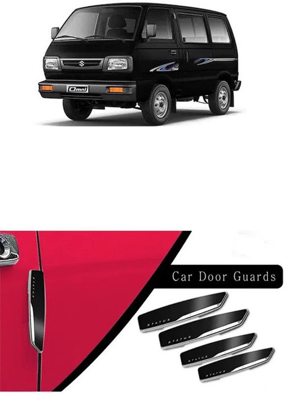 Etradezone Plastic Car Door Guard  (Black, Pack of 4, Maruti, Omni)
