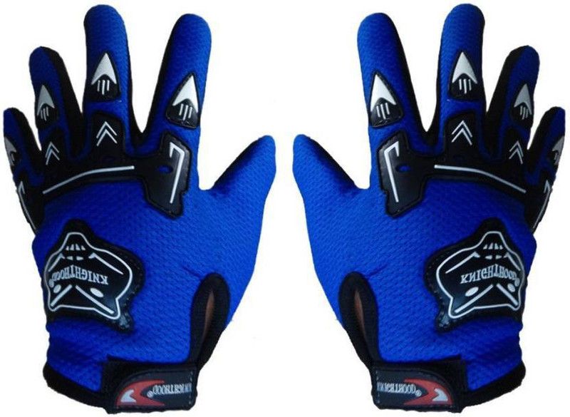 KNIGHTHOOD Biker Driving Cycling Riding Driving Gloves  (Blue)