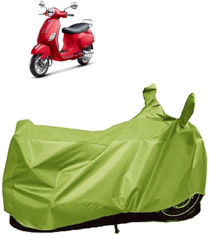 AutoFave Two Wheeler Cover for Vespa  (VXL 125 BS6, Green)