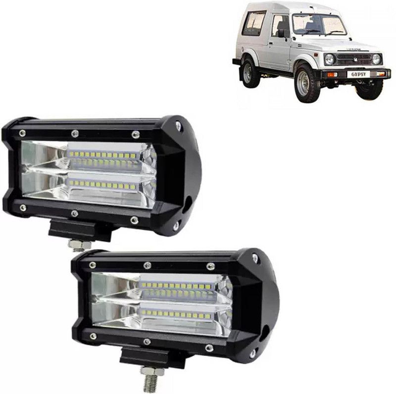 aksmit 24 LED Fog Light Set Of 2 For Gypsy_FL177 Fog Lamp, Back Up Lamp Car, Motorbike, Truck, Van LED for Maruti Suzuki (12 V, 72 W)  (Gypsy, Pack of 2)