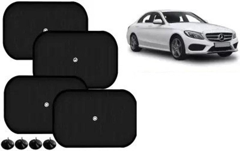 FINCOSTA Side Window Sun Shade For Mercedes Benz C220  (Black)