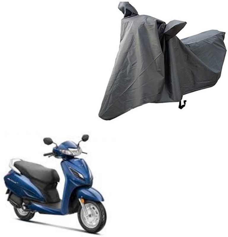 Oshotto Waterproof Two Wheeler Cover for Honda Dust and Water Proof Double Mirror Pocket Spyro Grey Bike Body Cover Compatible with Bajaj Discover 150f  (Activa 125, Grey)