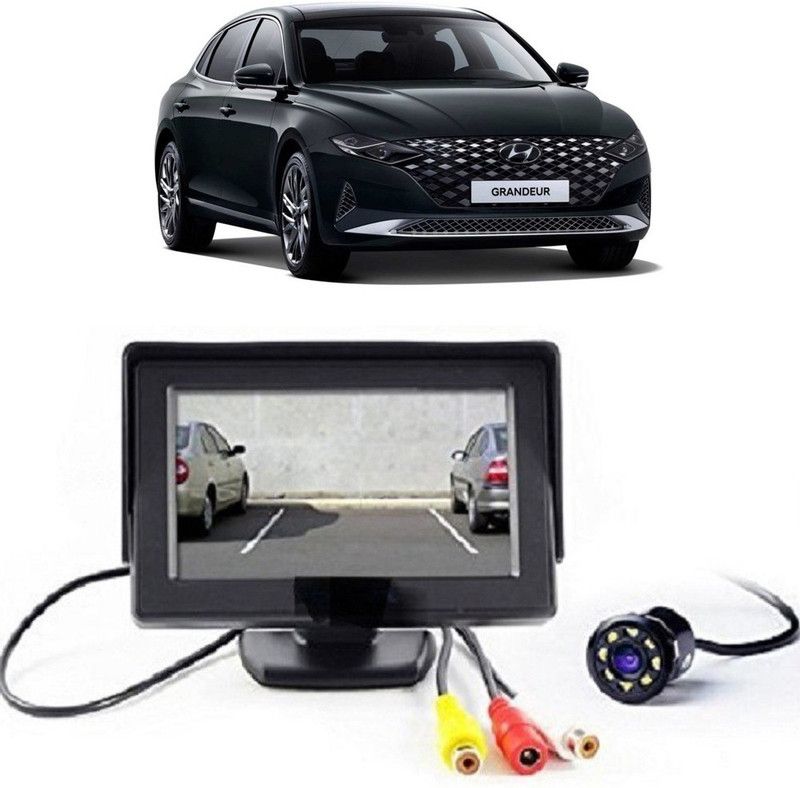 Enfield Works Parking Assistance Monitor With 8 Led Night Vision Car Reverse Camera Combo-N430 Vehicle Camera System