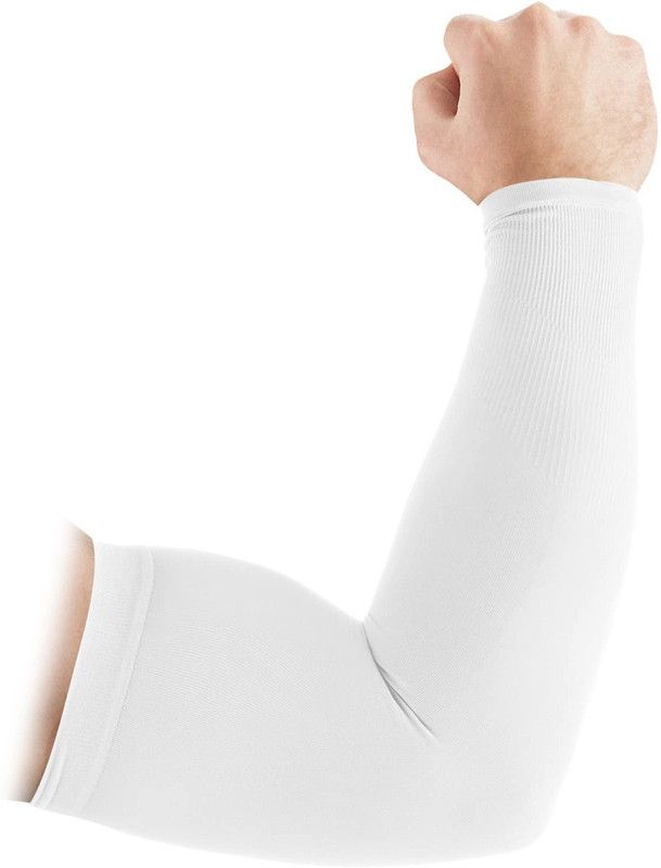 jeniry Cotton, Nylon Arm Sleeve For Women  (Free, White)