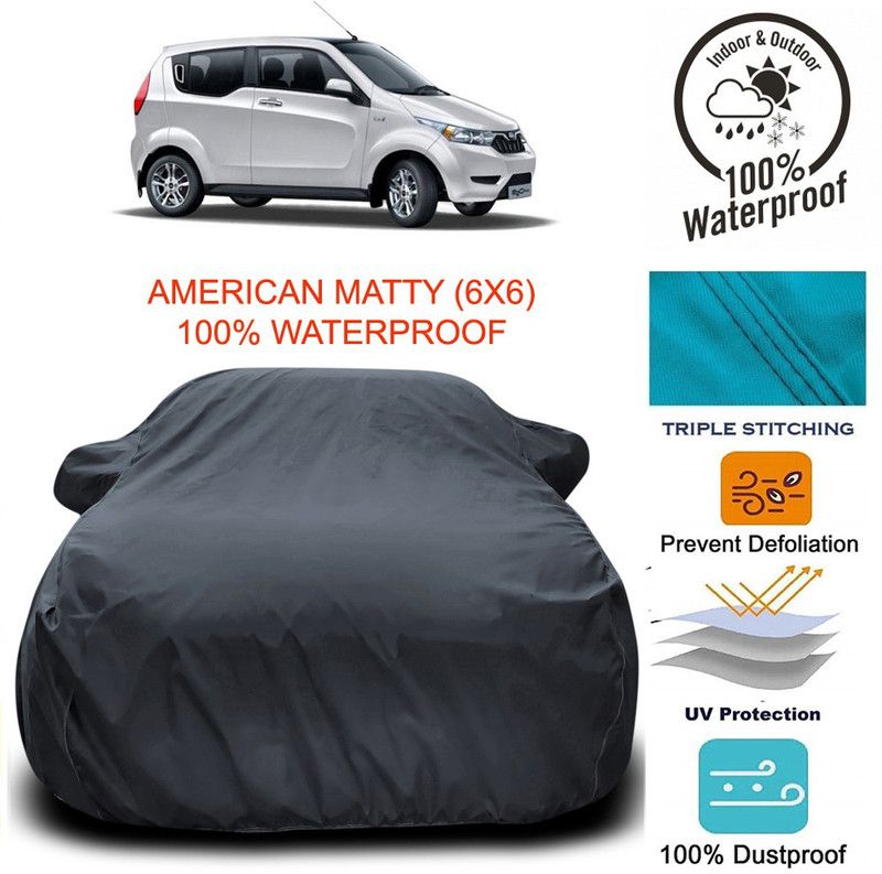 Dvis Car Cover For Mahindra e2o PLUS (With Mirror Pockets)  (Grey)