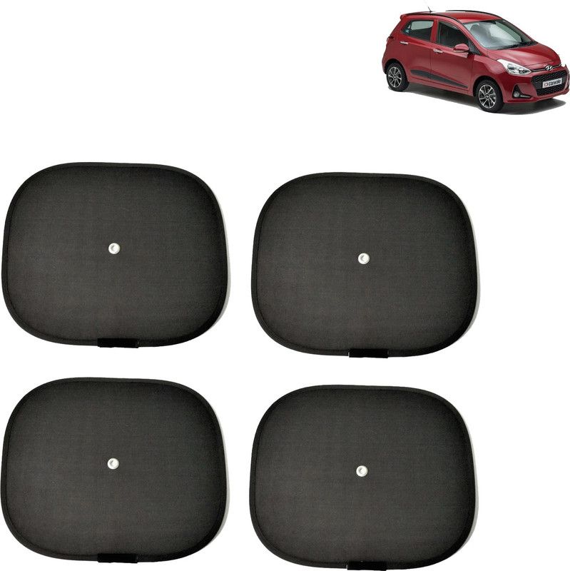 Rhtdm Side Window Sun Shade For Hyundai Grand i10  (Black)