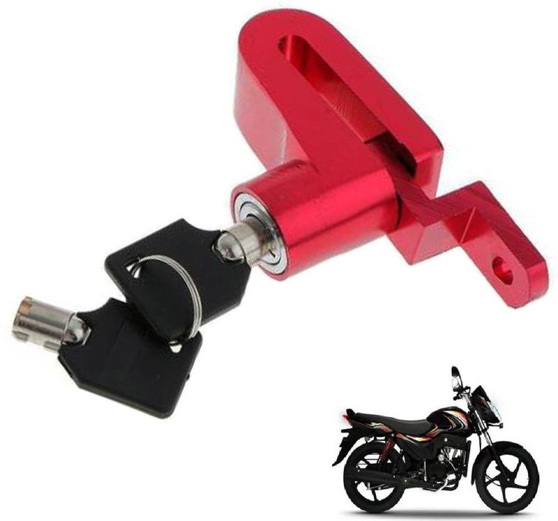 Generox Compact, Solid Cast of Steel, Iron and Zinc Alloy Anti Theft Pantero Classic and elegant design Anti theft disc lock for Pantero Disc Lock  (Red)