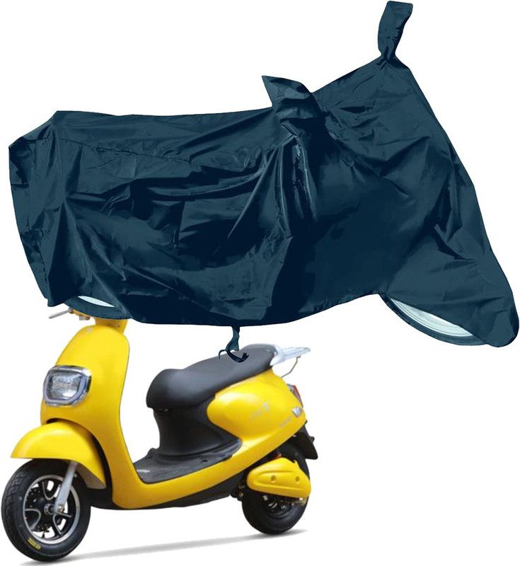 RiderShine Waterproof Two Wheeler Cover for Techo Electra  (Emerge, Black)