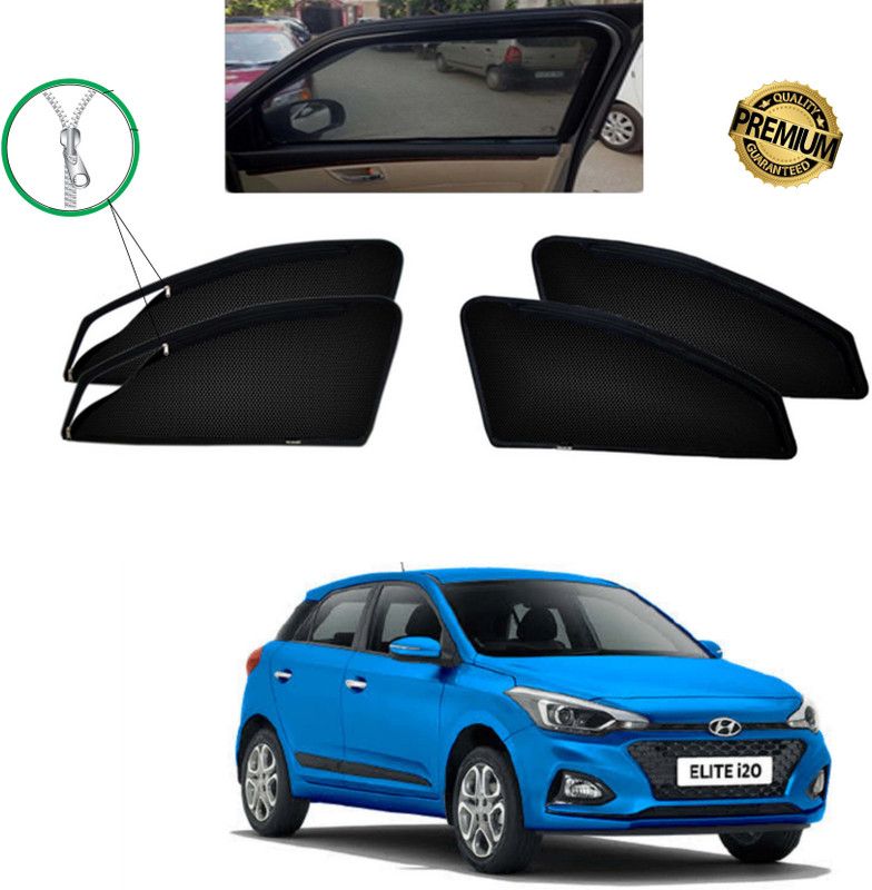 Gadiparts ™ Car Curtains Sun Shade Full Zipper For i20 Elite New Car Curtain