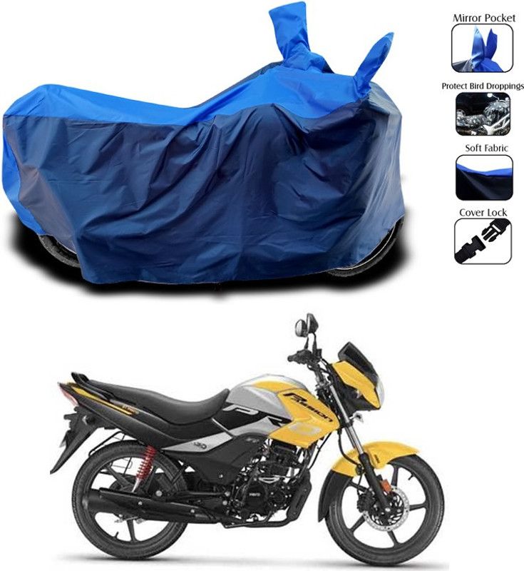 SEBOMGO Waterproof Two Wheeler Cover for Hero  (Passion Pro TR, Blue)