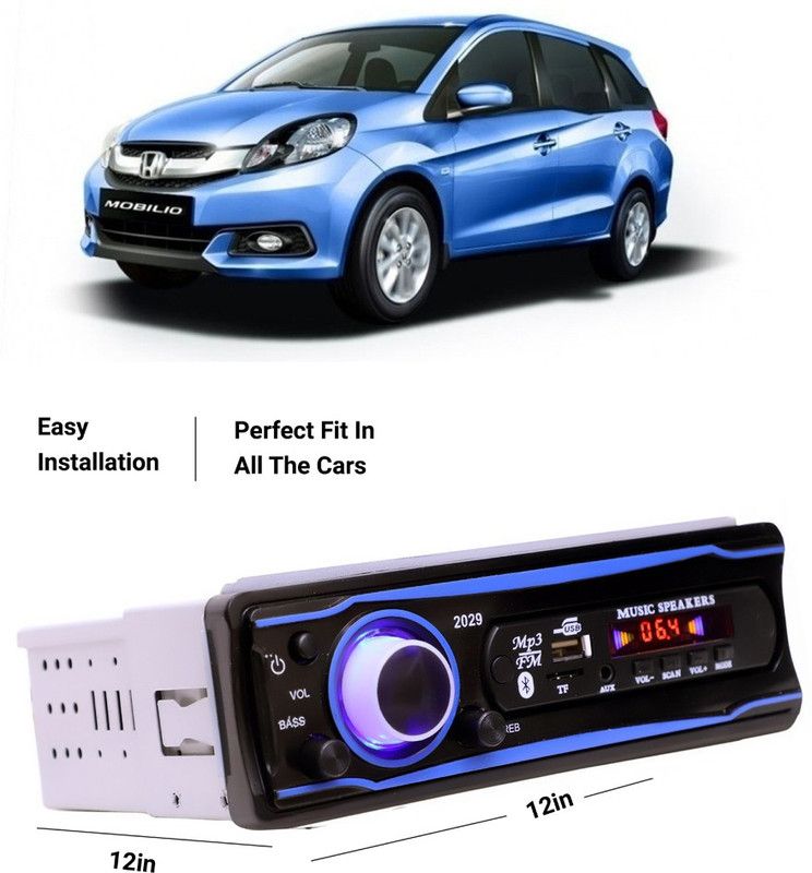 EverLand Blue Stereo-999 BLUETOOTH/USB/SD/AUX/FM/MP3 (BLUE & Black)-0-163 Car Stereo  (Single Din)