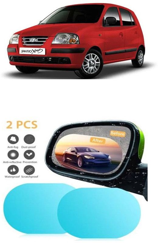 Accessorique Antifog_178 Car Mirror Rain Blocker  (White)