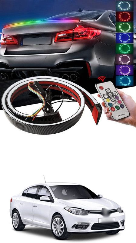 XZRTZ Plastic Car Door Guard  (Multicolor, Pack of 1, Renault, Fluence)