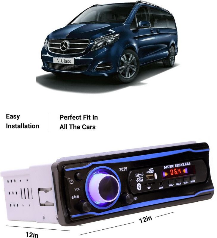 EverLand Blue Stereo-999 BLUETOOTH/USB/SD/AUX/FM/MP3 (BLUE & Black)-0-415 Car Stereo  (Single Din)