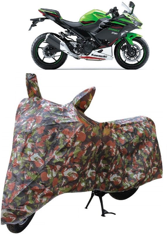 Autoprime Two Wheeler Cover for Kawasaki  (Ninja 250, Multicolor)