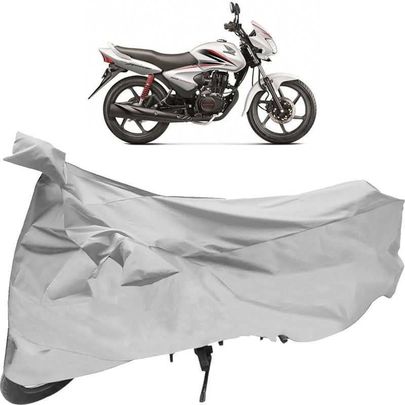 Purpleheart Two Wheeler Cover for Yamaha  (Saluto, Silver)