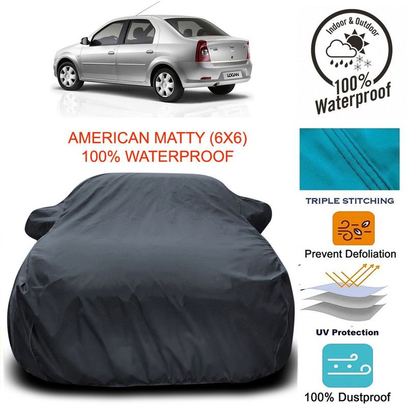 Dvis Car Cover For Mahindra Logan Edge (With Mirror Pockets)  (Grey)