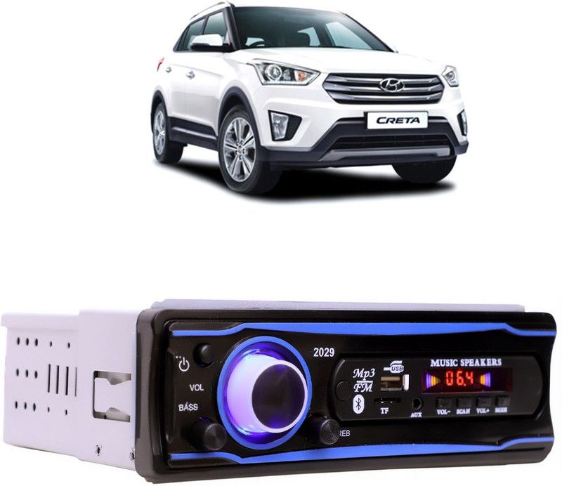 Bluedrum Blue Stereo-999 BLUETOOTH/USB/SD/AUX/FM/MP3 (BLUE & Black)-173 Car Stereo  (Single Din)