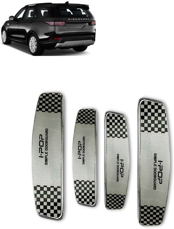 Etradezone Plastic Car Door Guard  (Silver, Black, Pack of 4, Land Rover, Universal For Car)