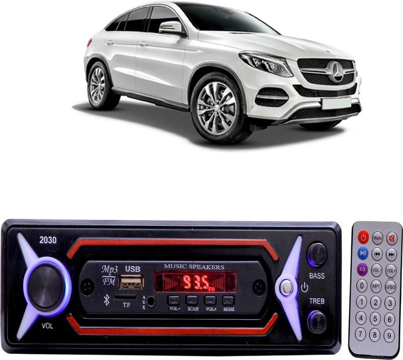 JBRIDERZ JB-2030 Red BLUETOOTH/USB/SD/AUX/FM/MP3 Car Stereo ( Single Din) E-395 Car Stereo  (Single Din)