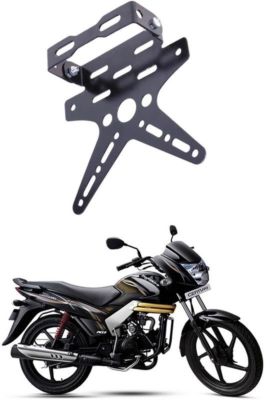 divis Bike License Number Plate Frame Holder Tail Tidy (Black) Bike Number Plate B-151 Bike Number Plate  (Aluminium 7 cm x 15 cm)