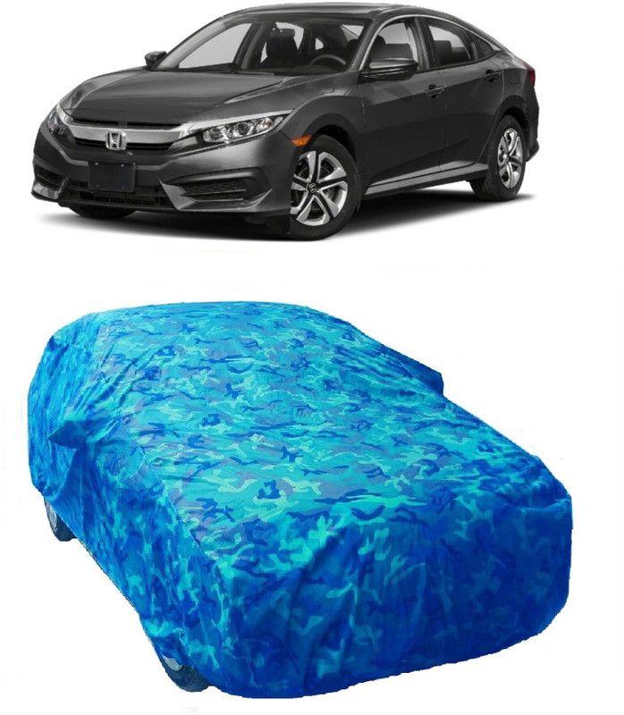 Gargi Traders Car Cover For Honda Civic (With Mirror Pockets)  (Blue)