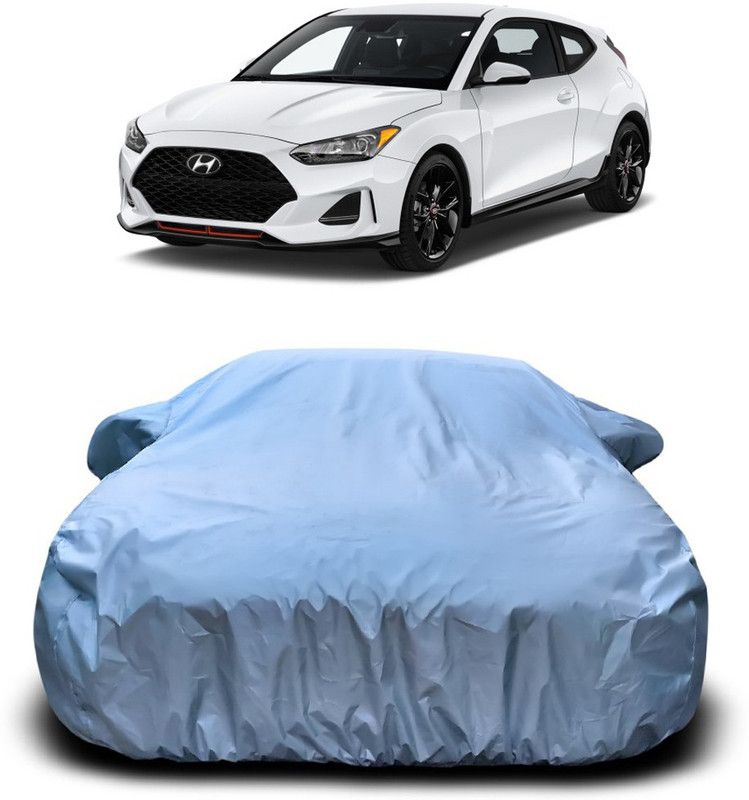 AUTOGARH Car Cover For Hyundai Veloster (With Mirror Pockets)  (Silver)