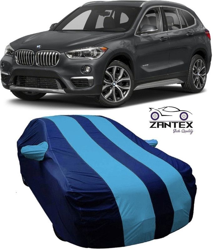 ZANTEX Car Cover For BMW X1 (With Mirror Pockets)  (Blue)