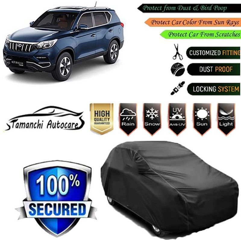 Tamanchi Autocare Car Cover For Mahindra Alturas G4  (Black)