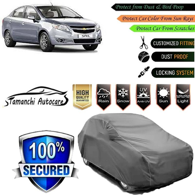 Tamanchi Autocare Car Cover For Chevrolet Sail  (Grey)
