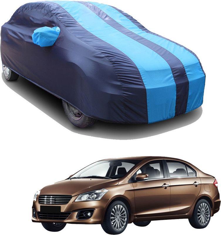 SS FOR YOUR SMART NEEDS Car Cover For Maruti Ciaz S Petrol (With Mirror Pockets)  (Blue, Blue)