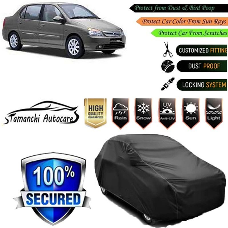 Tamanchi Autocare Car Cover For Tata Indigo XL  (Black)