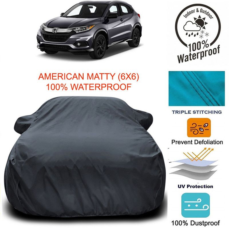 Genipap Car Cover For Honda HR-V (With Mirror Pockets)  (Grey)