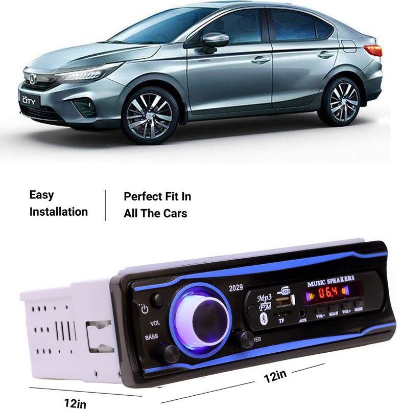 EverLand Blue Stereo-999 BLUETOOTH/USB/SD/AUX/FM/MP3 (BLUE & Black)-0-165 Car Stereo  (Single Din)