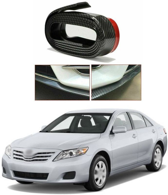 PECUNIA  Car carbon fiber front lip,Front Bumper Lip ,Carbon Lip ,Side Skirt, front lip spoiler 100% waterproof protection(Carbon black) A234 Car Beading Roll For Bumper  (5 m)