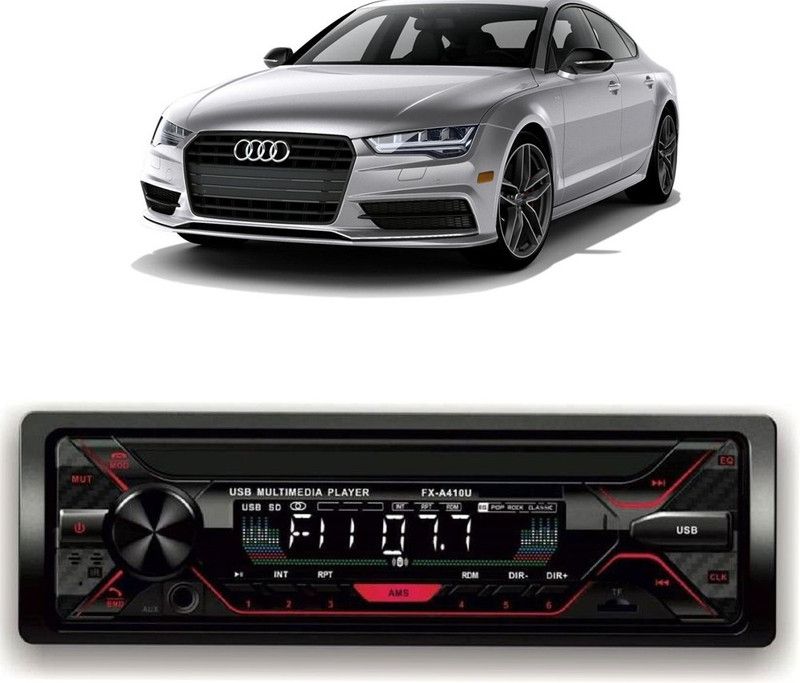 Purpleheart Car Stereo FX- A100U Car Stereo with Bluetooth, USB, SD Card , Aux P-08 Car Stereo  (Single Din)