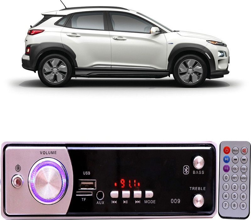 EverLand Silver009 BLUETOOTH/USB/SD/AUX/FM/MP3 Car Stereo ( Single Din) E-190 Car Stereo  (Single Din)
