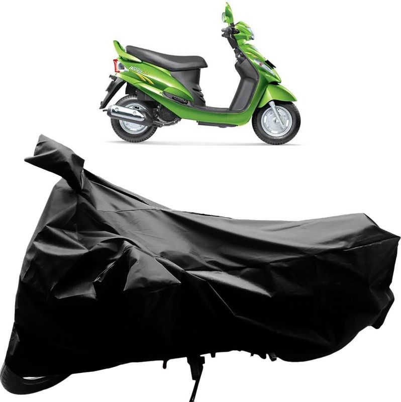 SHOOLIN Two Wheeler Cover for Mahindra  (Rodeo RZ, Black)