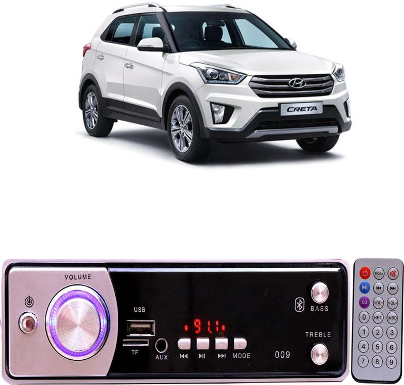 Purpleheart Silver009 BLUETOOTH/USB/SD/AUX/FM/MP3 Car Stereo ( Single Din) P-174 Car Stereo  (Single Din)