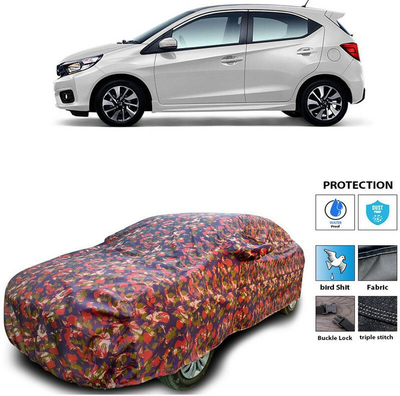 Ascension Car Cover For Honda Brio Facelift (With Mirror Pockets)  (Multicolor)