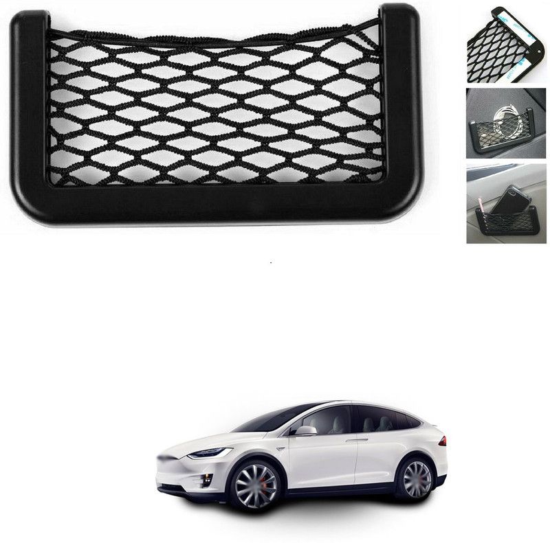 PRTEK Universal Car String Bag Car Seat Side Storage Net Bag Mesh Organizer 233 Car Storage Bag  (1 L)